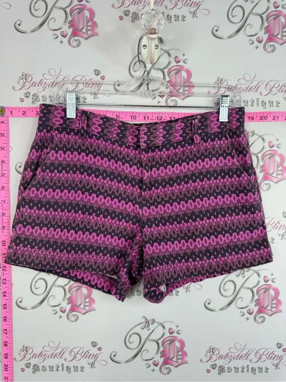 Joe fresh shorts Women's Pink purple Patterned Shorts